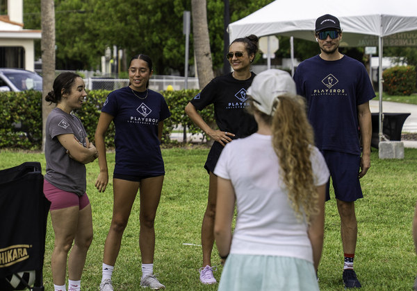 A positive coaching session with young athletes